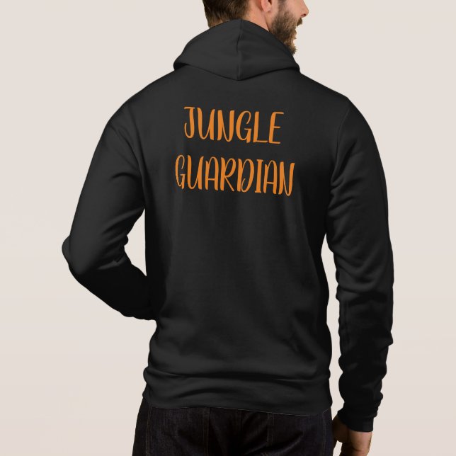 Men's Tiger Bella Canvas Full Zipped Hoodie (Back)