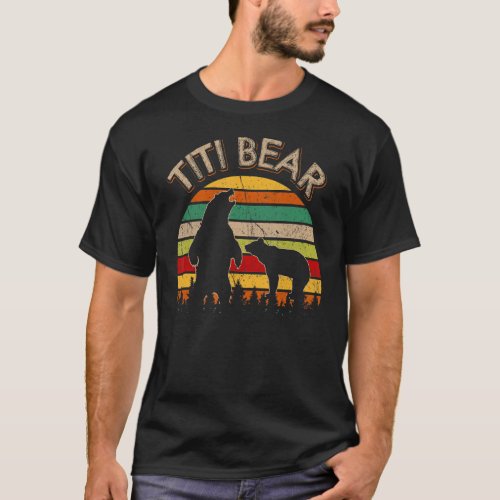 Mens Titi Bear Bear Vintage Titi Bear Wildling Fat T_Shirt