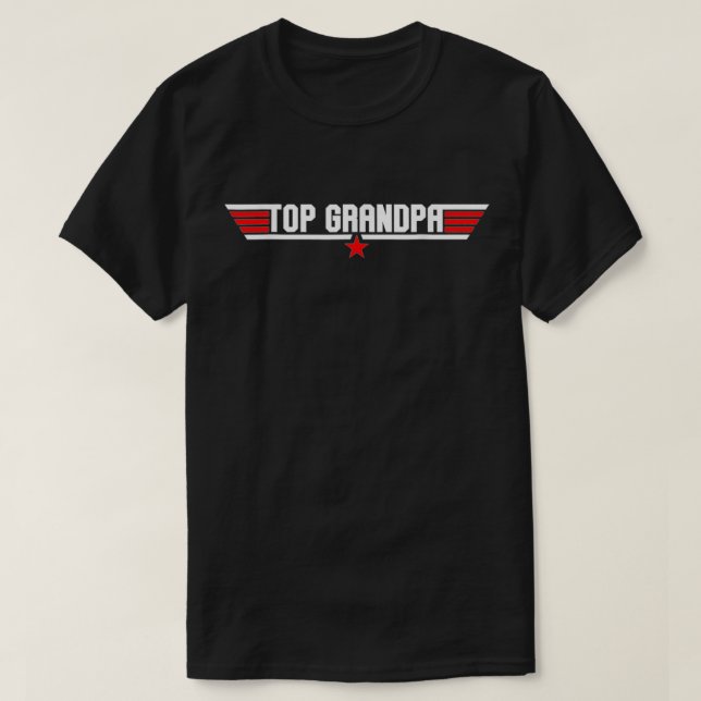 Mens Top Grandpa Funny Cool 80's Grandfather Fathe (Design Front)