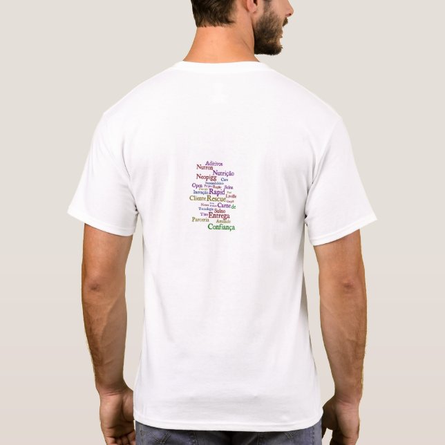 Men's Tops: back layout T-Shirt (Back)