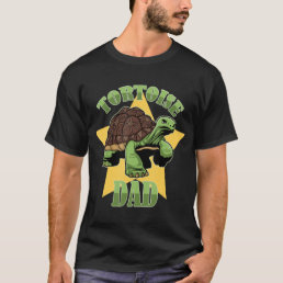 Mens Tortoise Dad Animal Turtle Sulcata Pet Owner  T-Shirt