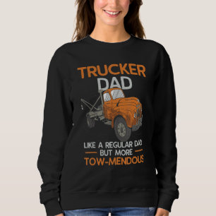 Mens Tow Truck Dad Driver Breakdown Lorry Operator Sweatshirt