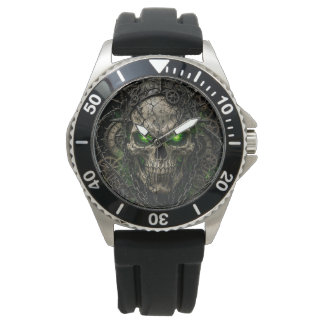 Men's Toxic Demon Skull Watch | Glowing Green Eyes