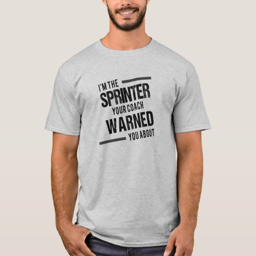 Mens Track and Field Sprinter T_Shirt
