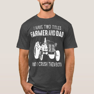 Mens Tractor Dad Farming Father Farm Lover Daddy T-Shirt