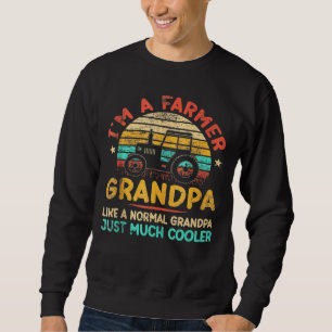 Mens Tractor Farm Farming Rancher I'm A Farmer Gra Sweatshirt