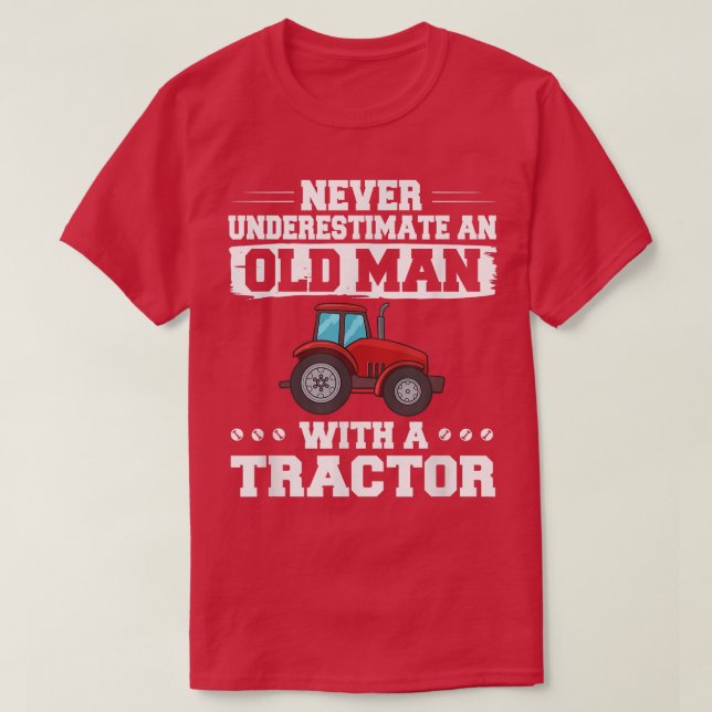 Mens Tractor Farmer Driver Kids Seat T-Shirt (Design Front)