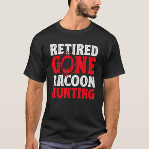 Mens Trap Hunting Retired Coon Hunter Raccoon Hunt T-Shirt