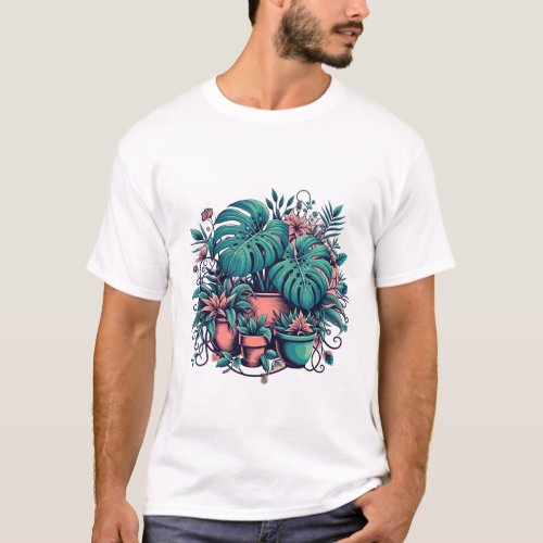 Mens Tropical Bloom T_Shirt