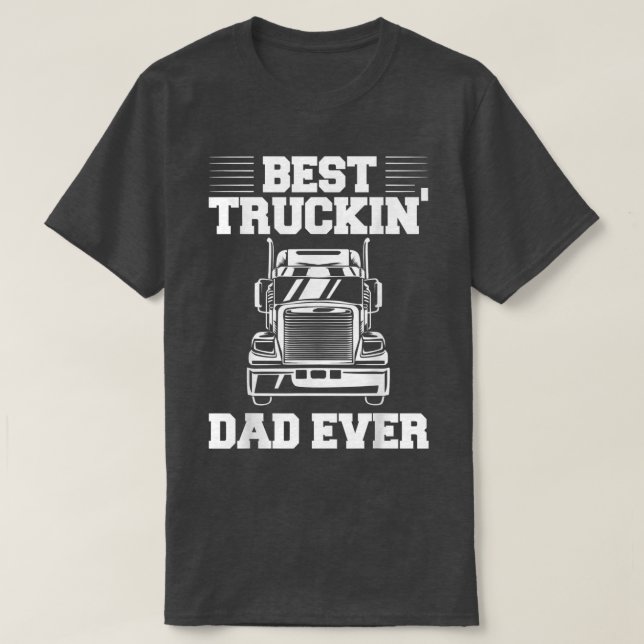 Mens Truck Driver Outfit Truck Driving Best Trucki T-Shirt (Design Front)