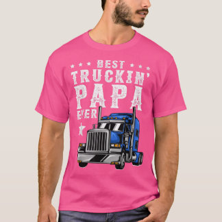 Mens Trucking Papa Shirt Fathers Day Trucker Appar