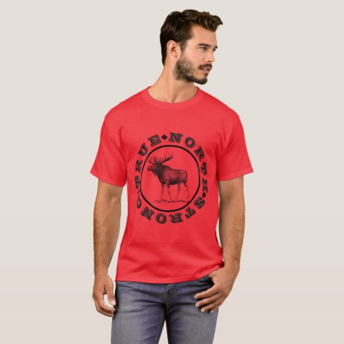Mens True North Strong Moose T_shirt