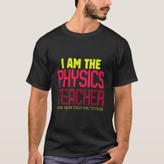 Mens Trust Me Im An Awesome Physics Teacher Scienc T-Shirt (Front)
