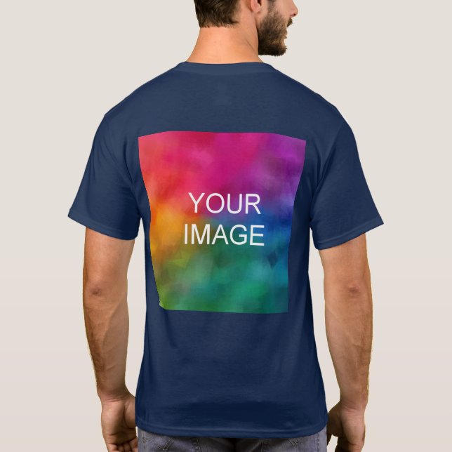 Men's TShirt Back Design Replace Photo Template (Back)