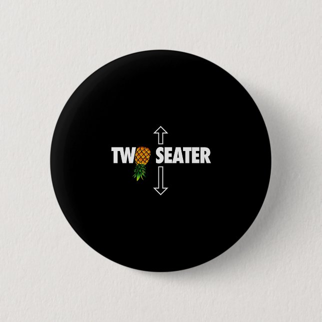 Mens two seater swinger mens funny upside down button (Front)
