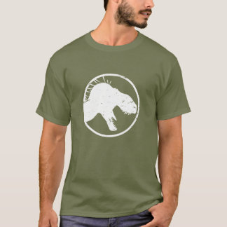 Men's Tyrant King distressed shirt, fatigue green T-Shirt