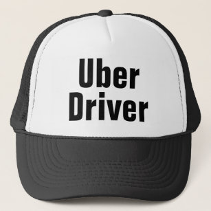 Men's Uber Driver Baseball Cap Black Trucker Hat