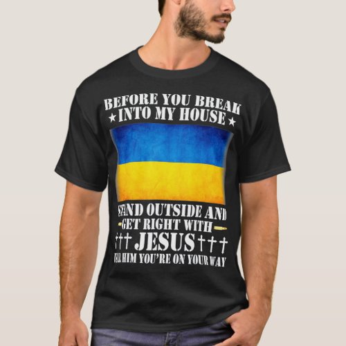 Mens Ukrainian Flag National Ukraine Ukrajina Cool T_Shirt