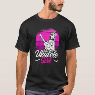 Mens Ukulele Girl Ukulele Hawaii Guitar Player T-Shirt