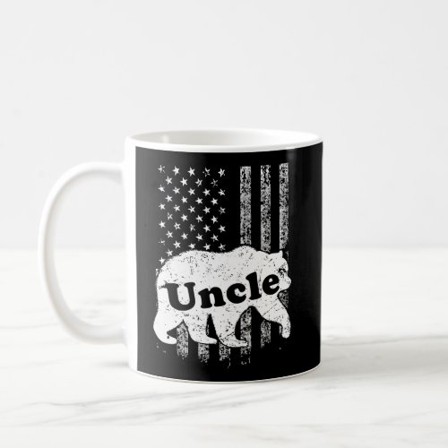 Mens Uncle Bear Camouflage Usa American Flag Gift  Coffee Mug