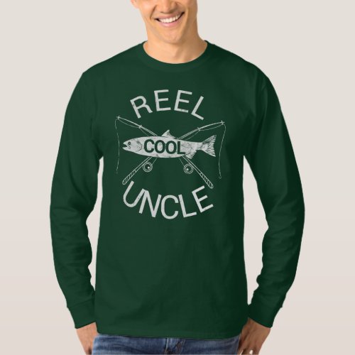 Mens Uncle Birthday Fathers Day Fishing Fish T_Shirt
