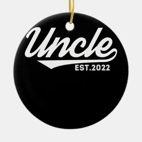 Mens Uncle Est 2022 Pregnancy Announcement New Ceramic Ornament