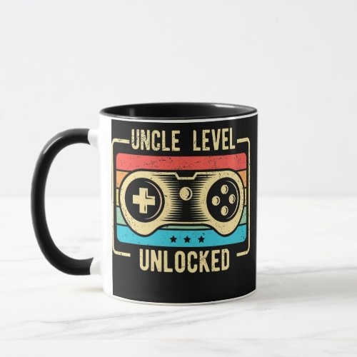 Mens Uncle Level Unlocked  Mug