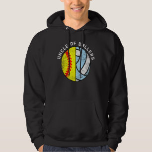 Mens Uncle Of Ballers   Softball Volleyball Uncle Hoodie