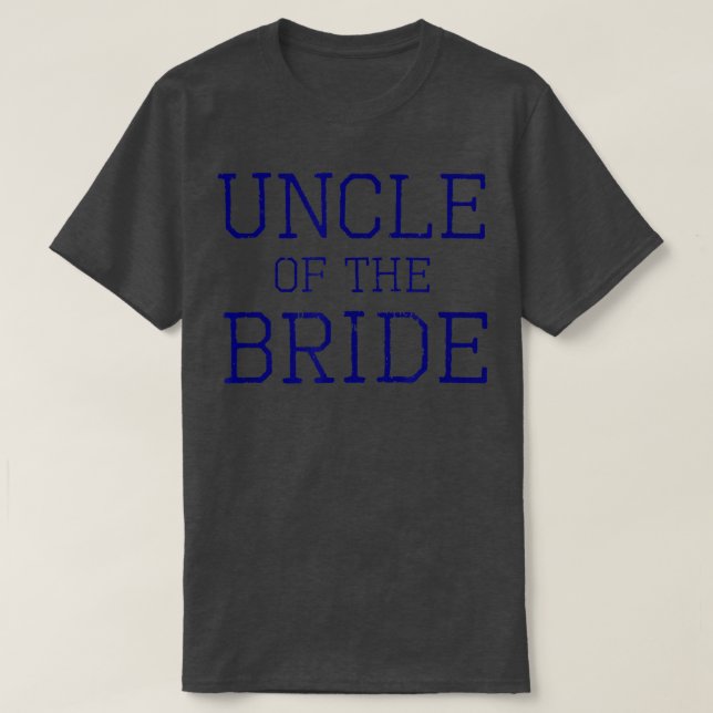 Mens Uncle of the Bride  Coordinating Wedding Part T-Shirt (Design Front)