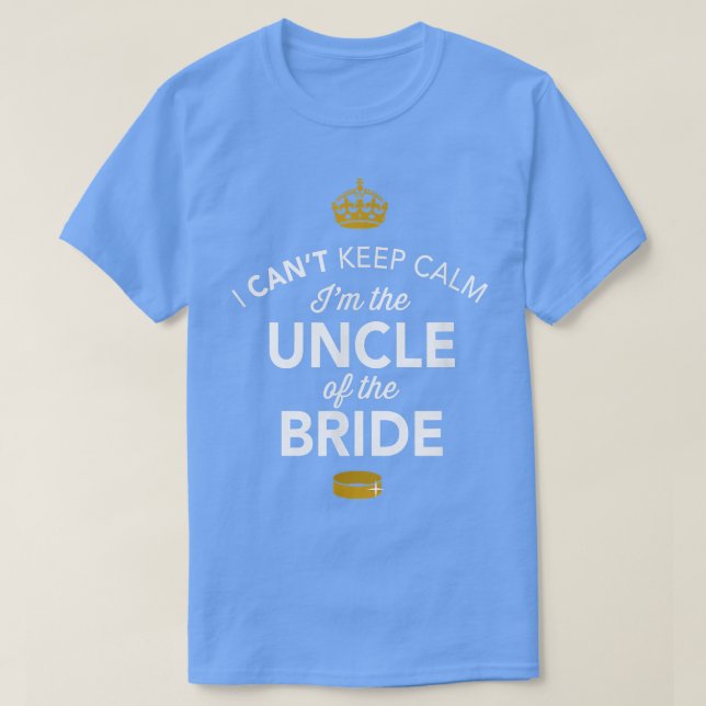 Mens Uncle Of The Bride Gift Funny Present For Wed T-Shirt (Design Front)
