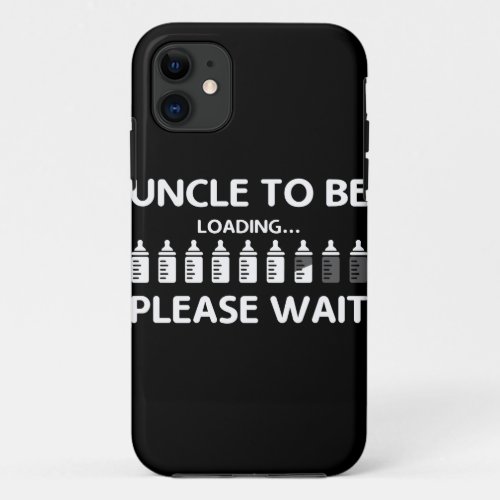 Mens Uncle To Be design Funny Pregnancy Gift for iPhone 11 Case