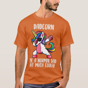 Mens Unicorn Dad Girl Birthday Party Apparel, DadC T-Shirt