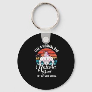 Mens Unicorn Dad Unicorns Gym Workout Gift Keychain