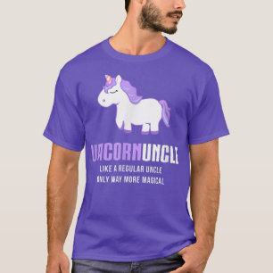 Mens Unicorn Uncle , Funny Cute Magical Gift T-Shirt