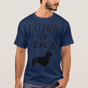 Mens Unique Black Father Of Corgis Dog Lover Gift  T-Shirt