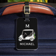 Men's Unique Custom Cart Monogram Name Bag or 