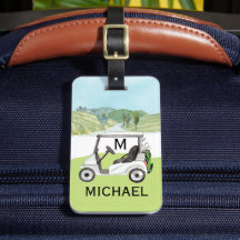Men's Unique Custom Cart Monogram Name Bag or 