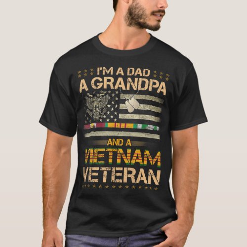 Mens US Army Vietnam Veteran Shirt Dad Grandpa Vie