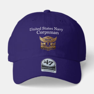 Men's US Navy Corpsman 250th Anniversary Caduceus 47 Brand Hat