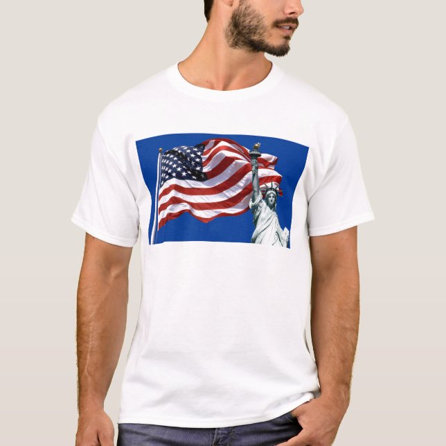 Men's USA Patriotic Basic T-Shirt (Front)