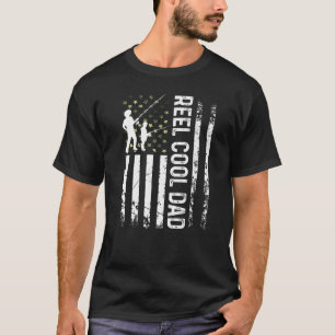 Mens Usa Reel Cool Dad For Daddy Fisherman B Day F T-Shirt