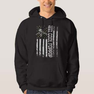 Mens Usa Reel Cool Poppop For Daddy Fishing Fathe Hoodie