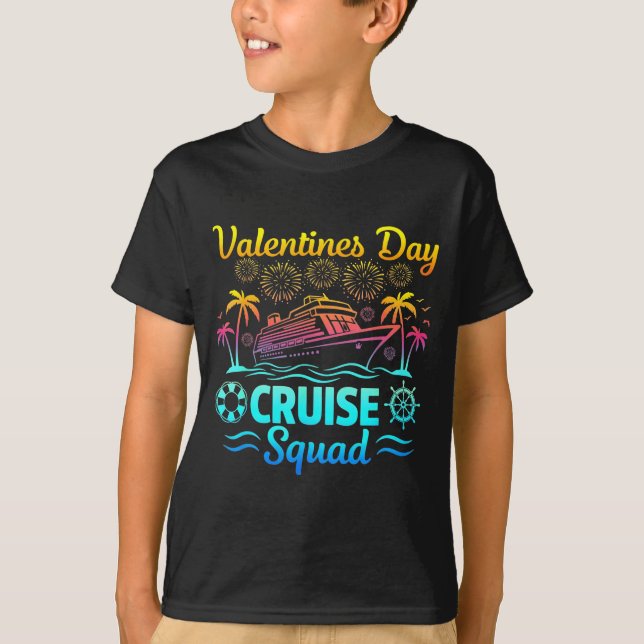 Mens Valentines Day Cruise Squad 2026 Vacation Tra T-Shirt (Front)