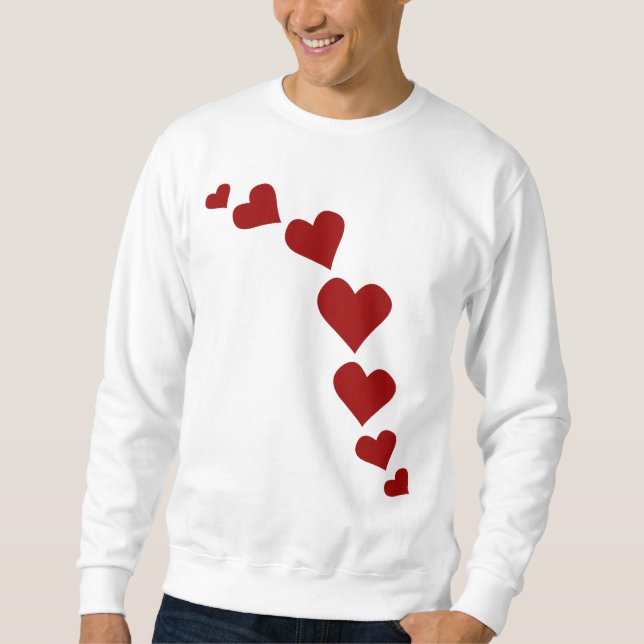 Men's Valentine's Shirt Lady's Love Sweatshirts (Front)