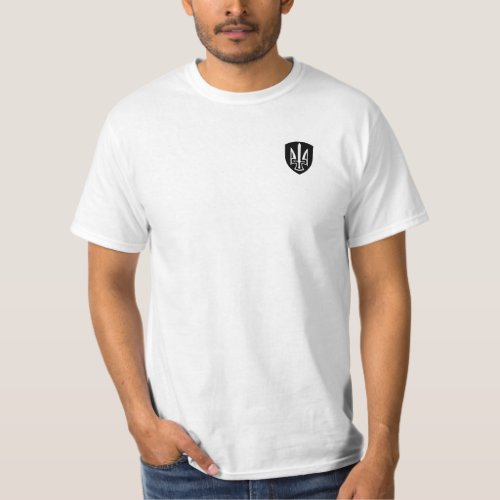 Mens Value T_Shirt  with the Ukrainian trident