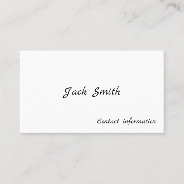 Men's Victorian Calling Cards (Front)