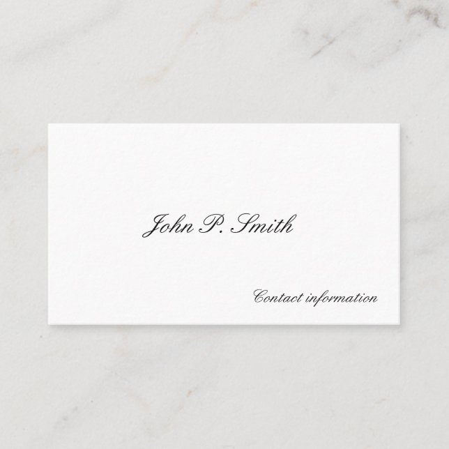 Men's Victorian Calling Cards (Front)