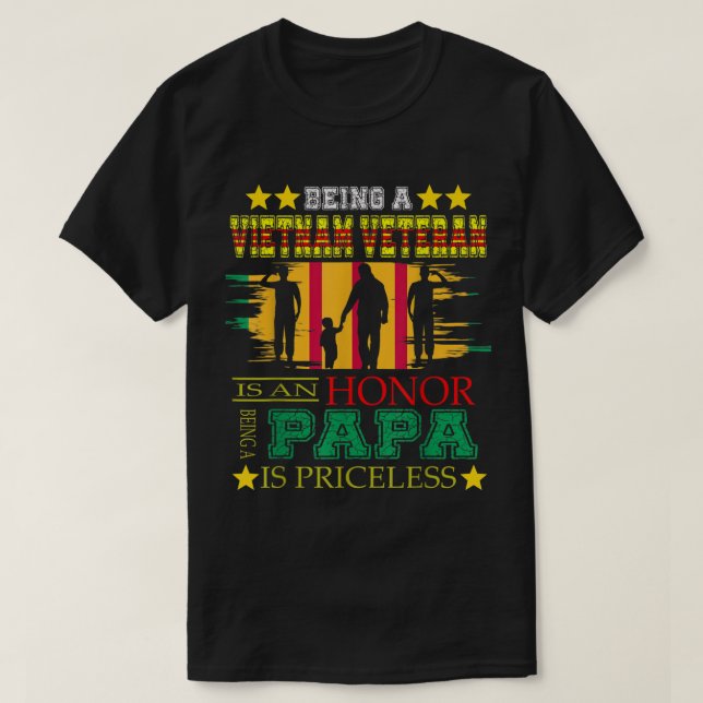 Mens VietNam Veteran potato T-Shirt (Design Front)