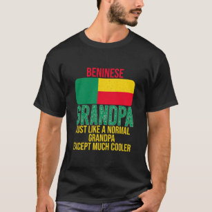 Mens Vintage Beninese Grandpa Benin Flag for T-Shirt