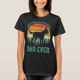 Mens Vintage Best Belgian Malinois Dad Ever Fathe T-Shirt